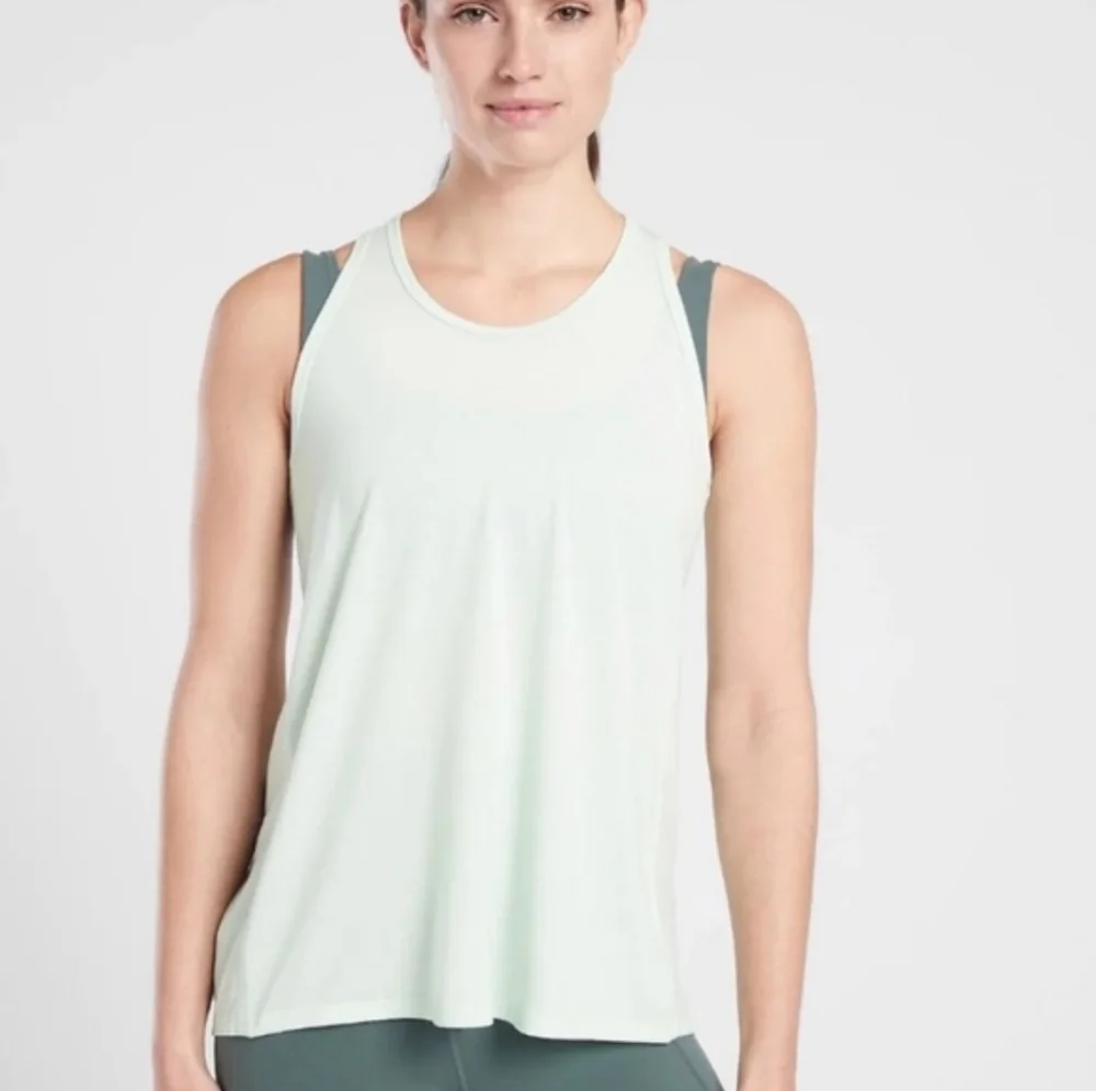 ATHLETA Essence Tie Back Tank In Mint Green XS. - Picture 1 of 8